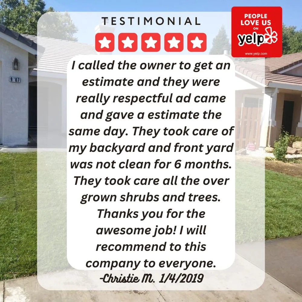 Trusted yard maintenance in Elk Grove, CA by 5 Star Gardening