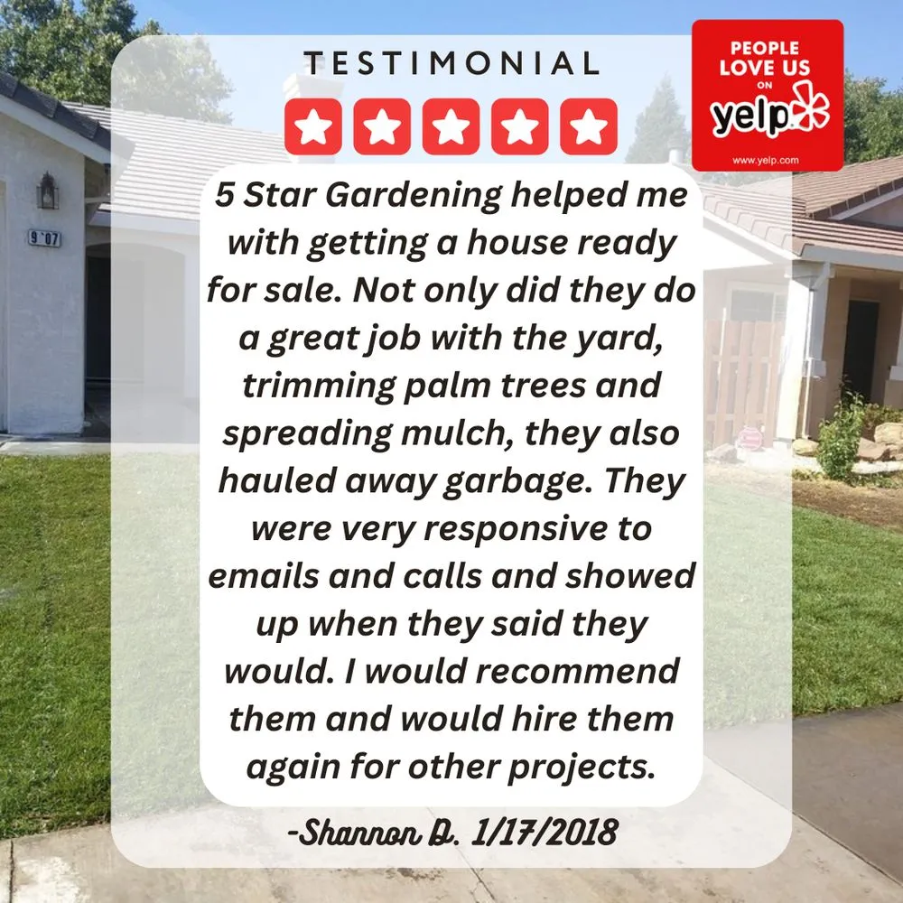 Top-rated landscaping services in Elk Grove, CA - 5 Star Gardening