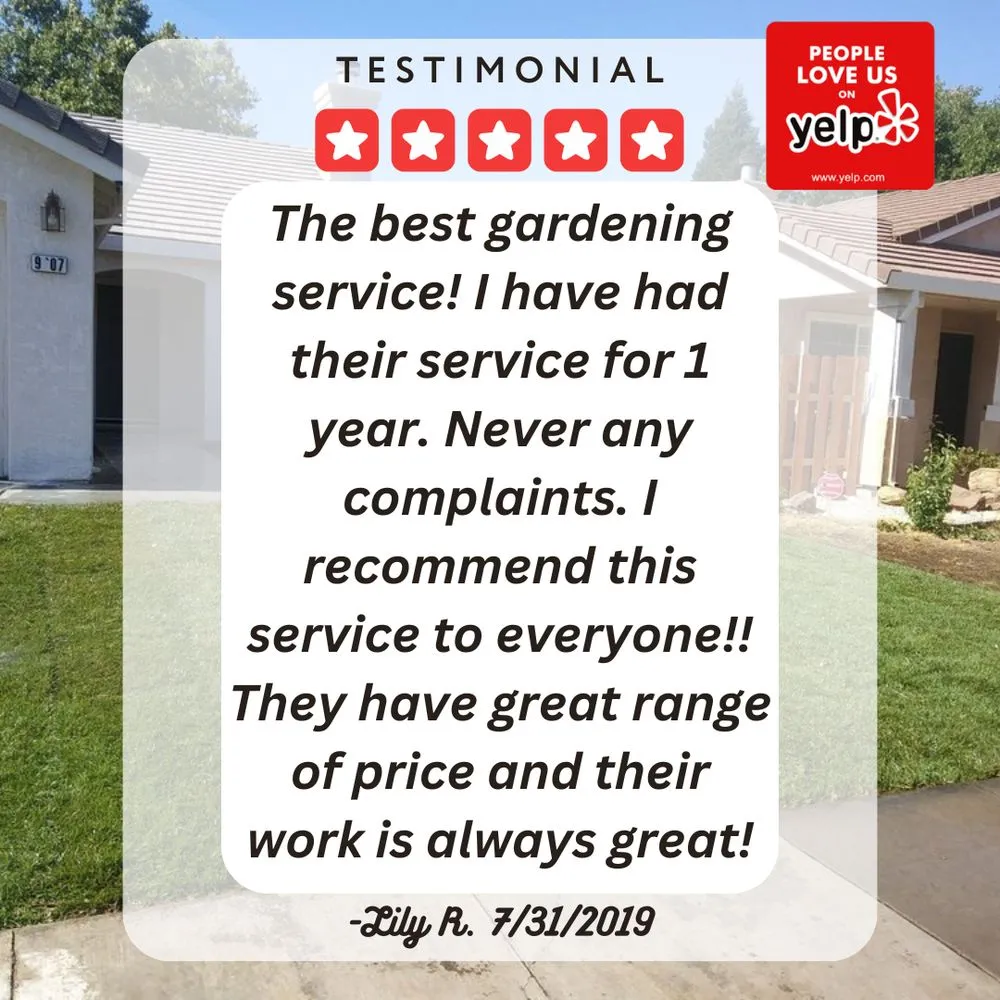 Expert garden landscaping in Elk Grove, CA by 5 Star Gardening