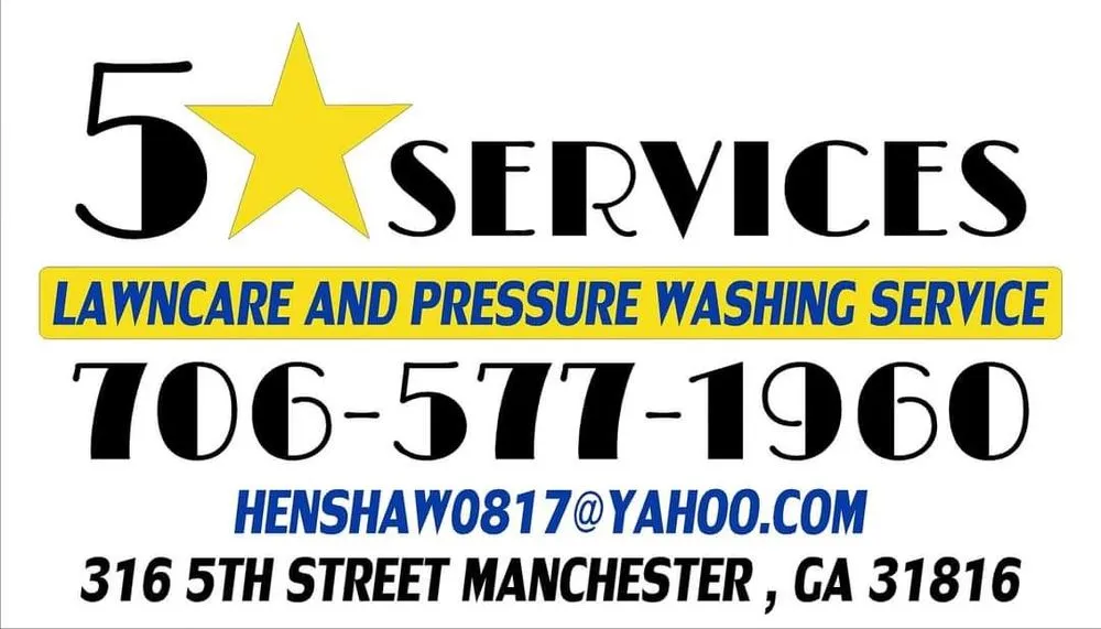 Affordable yard maintenance in Manchester, GA - 5 Star Services