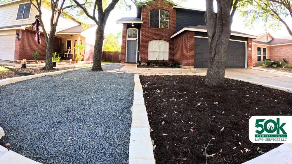 Professional garden landscaping in Austin, TX by 50K Professional Lawn Services