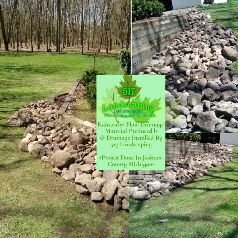 Custom residential landscaping in Pleasant Lake, MI by 517 Landscaping
