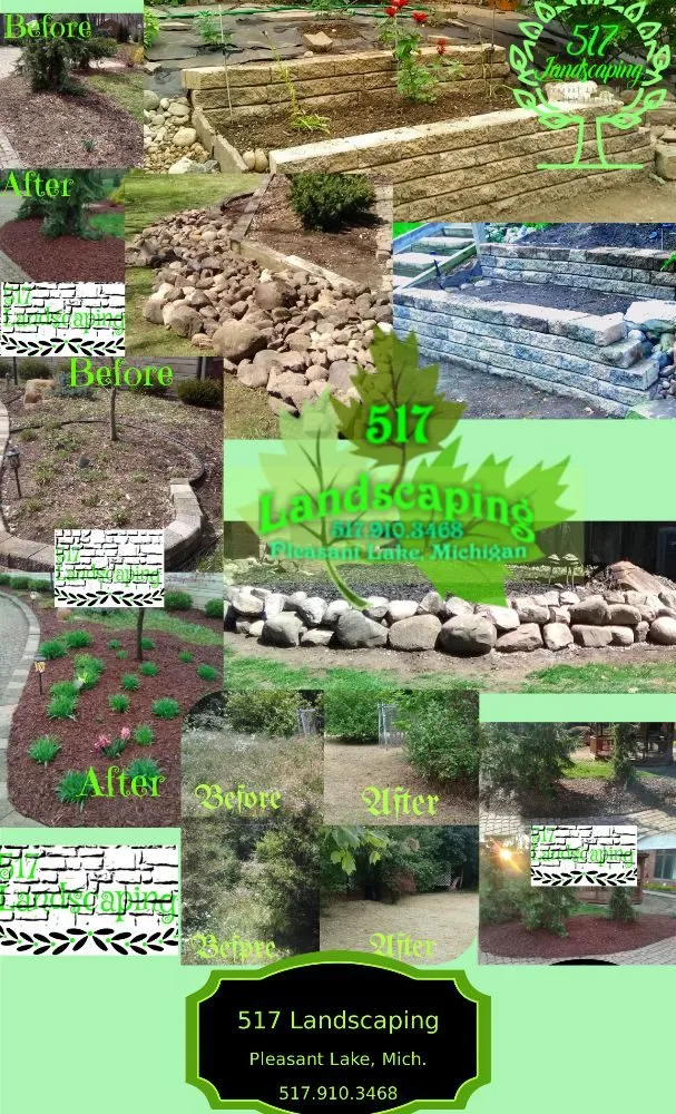Professional yard cleanup service experts serving Pleasant Lake, MI - 517 Landscaping