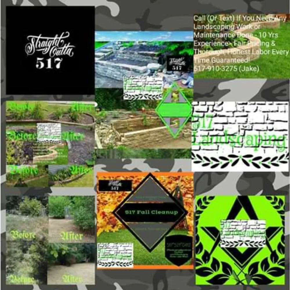 Professional residential landscaping with custom design in Pleasant Lake, MI by 517 Landscaping