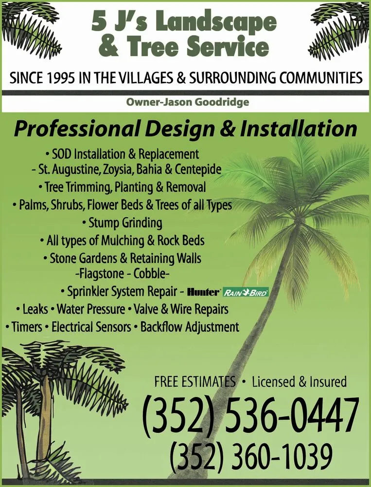 Trusted lawn mowing service in Fruitland Park, FL - 5js landscape & tree service