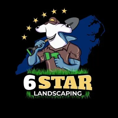 6 Star Landscaping Logo