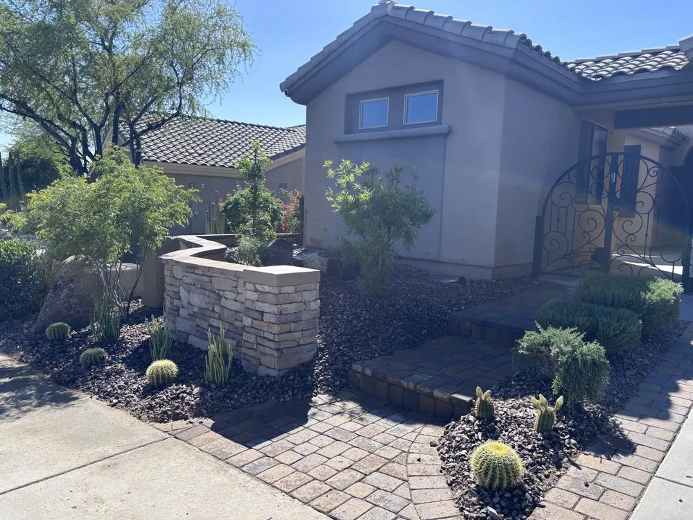 Trusted lawn care service with custom design across Tolleson, AZ - 602 Stone and Landscape