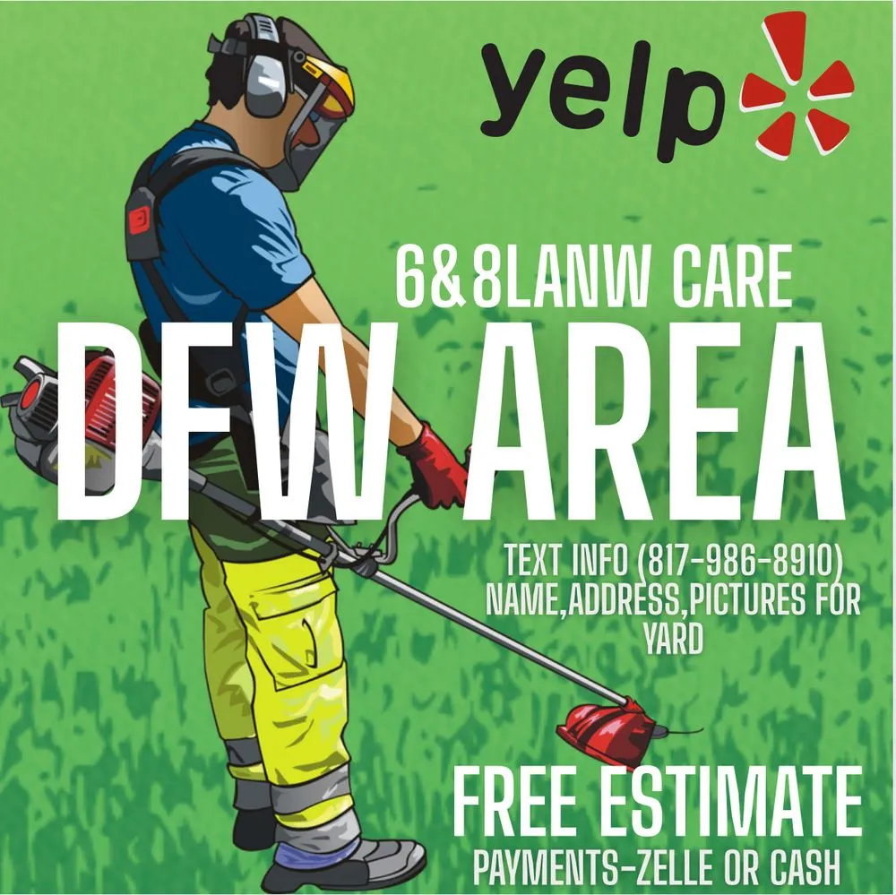 Affordable landscape design for homes in Fort Worth, TX by 6and8 Lawncare