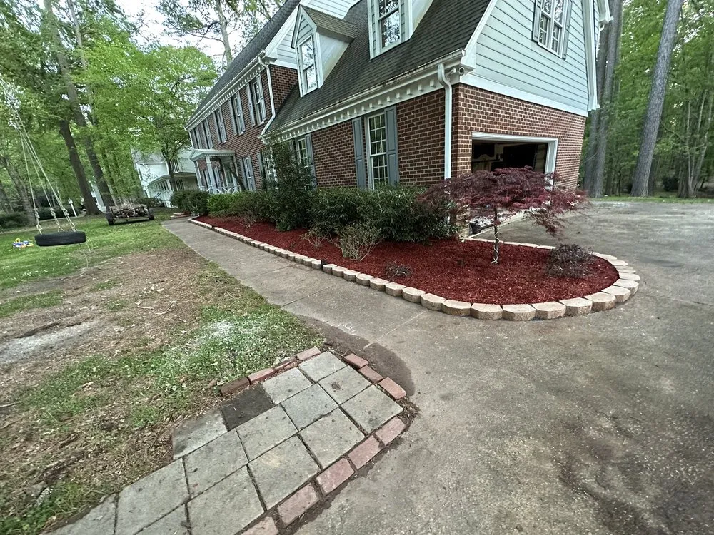 Local landscape installation for residential properties in Garner, NC by 7 Tree Landscaping