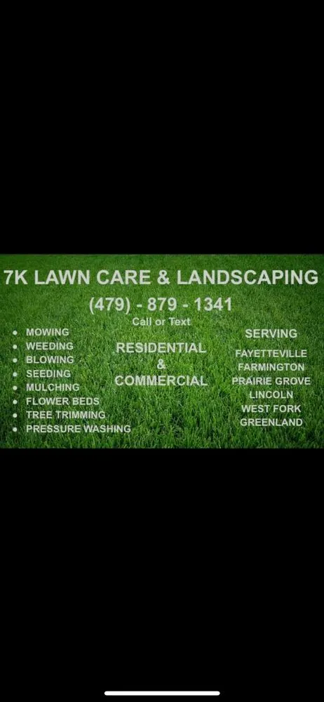 Expert lawn mowing service in West Fork, AR - 7K Lawn Care & Landscaping