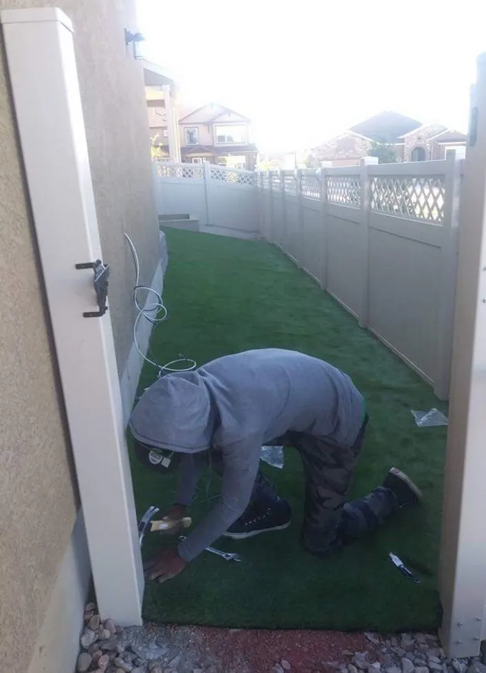 Custom landscaping services for residential properties in Olton, TX by 806 AstroTurf