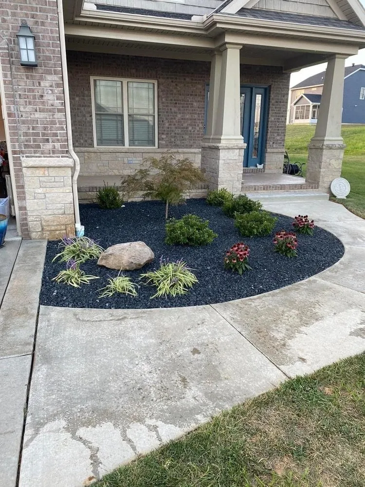 Professional garden landscaping with custom design across Evansville, IN - 812 Lawns+