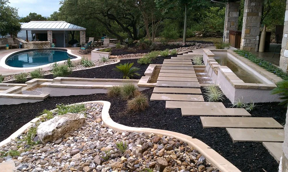 Professional garden landscaping with custom design across San Antonio, TX - 9-1-1 Landscaping And Tree Services