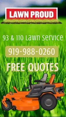 93 and 110 Lawn Service Logo