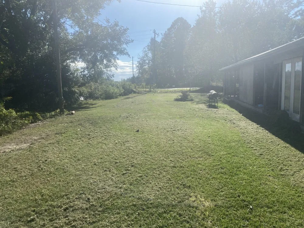 Custom landscape installation with custom design in Jesup, GA by 9KServices