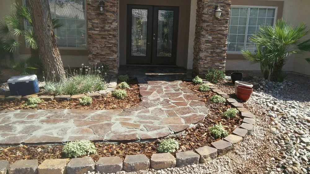 Custom lawn mowing service in Las Vegas, NV by A & A Landscaping