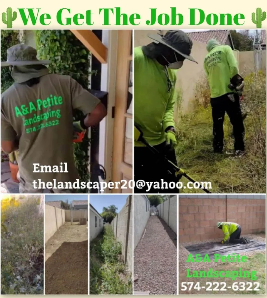 Professional lawn mowing service for outdoor upgrades across Glendale, AZ - A & A Petite Landscaping