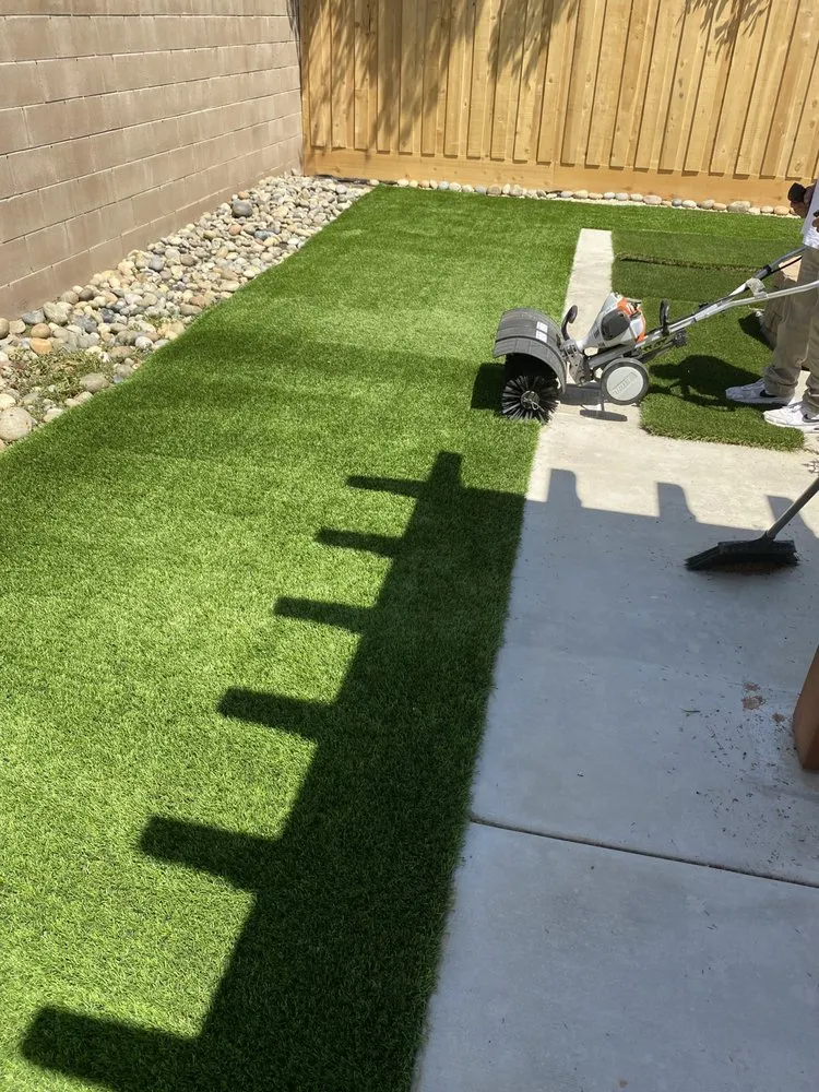 Expert lawn mowing service in Fresno, CA by A & A Syn-Fresh