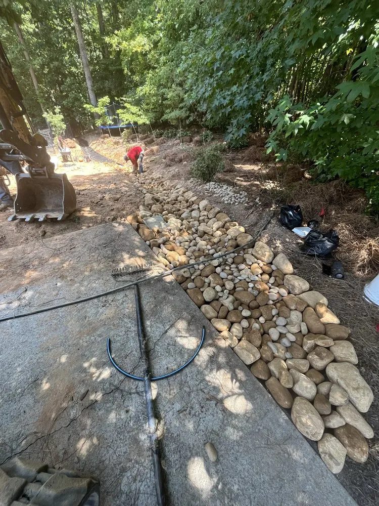 Custom landscape design in Sandy Springs, GA - A & B Hardscape