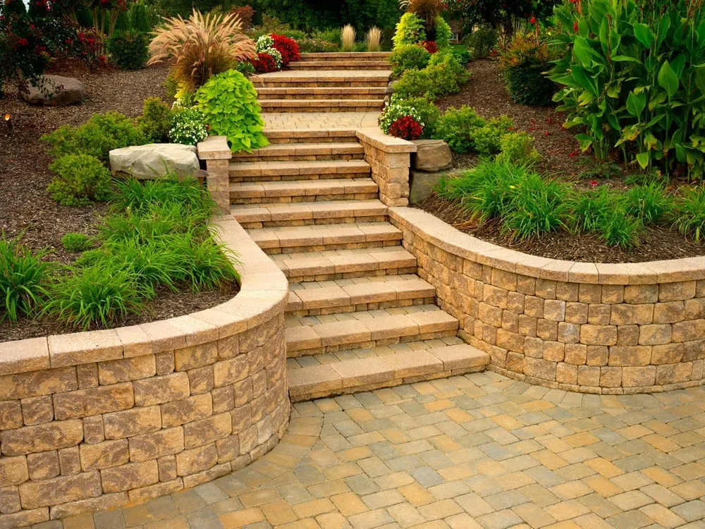 Custom landscape design for beautiful yards in Waterford, CT by A & D Contracting