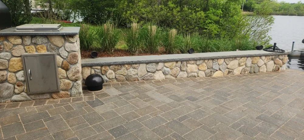 Custom garden landscaping for homes in Marlborough, MA by A & D Landscaping & Construction