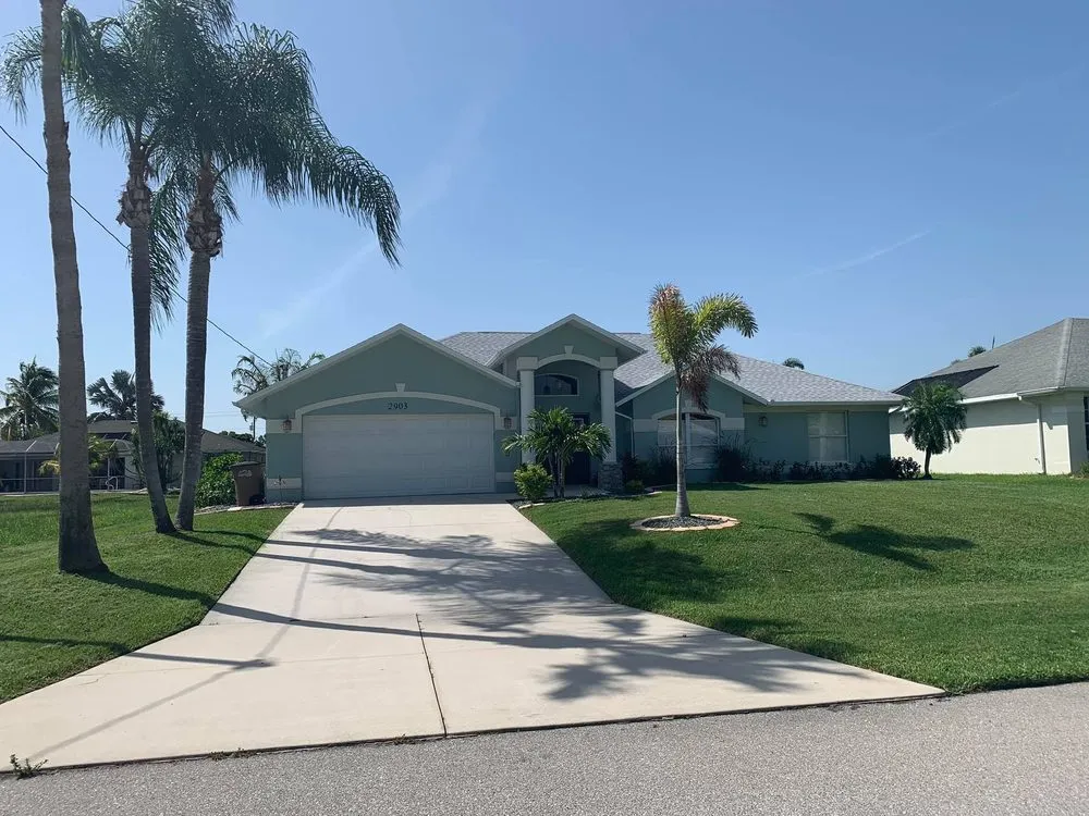 Custom residential landscaping with custom design across Cape Coral, FL - A & D Lawn Pros