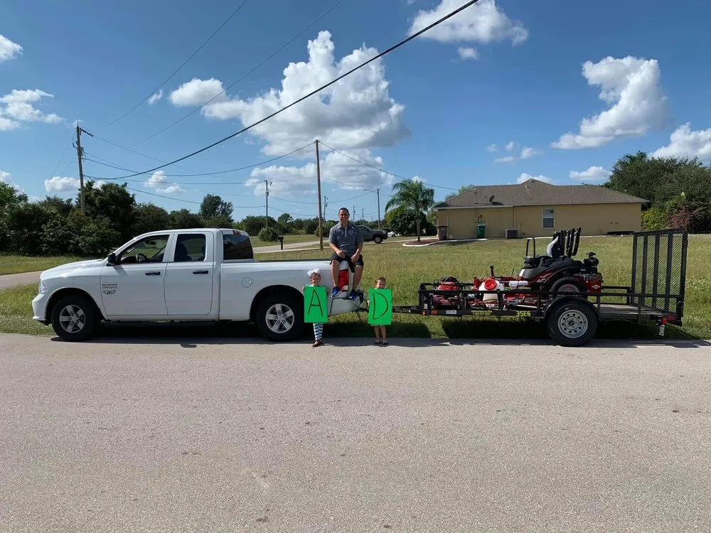 Custom yard cleanup service for residential properties across Cape Coral, FL - A & D Lawn Pros
