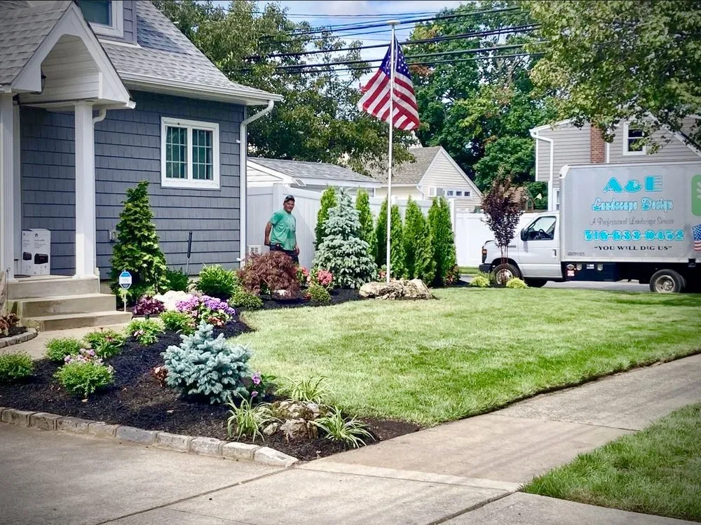 Custom lawn care service in Massapequa, NY by A & E Landscaping Design