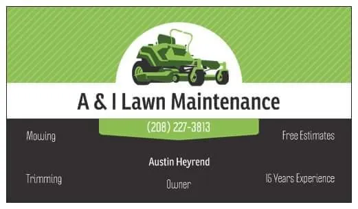 A & I Lawn Maintenance Logo