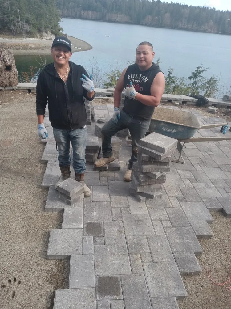 Professional lawn mowing service for outdoor upgrades across Belfair, WA - A & J Hardscape Paver