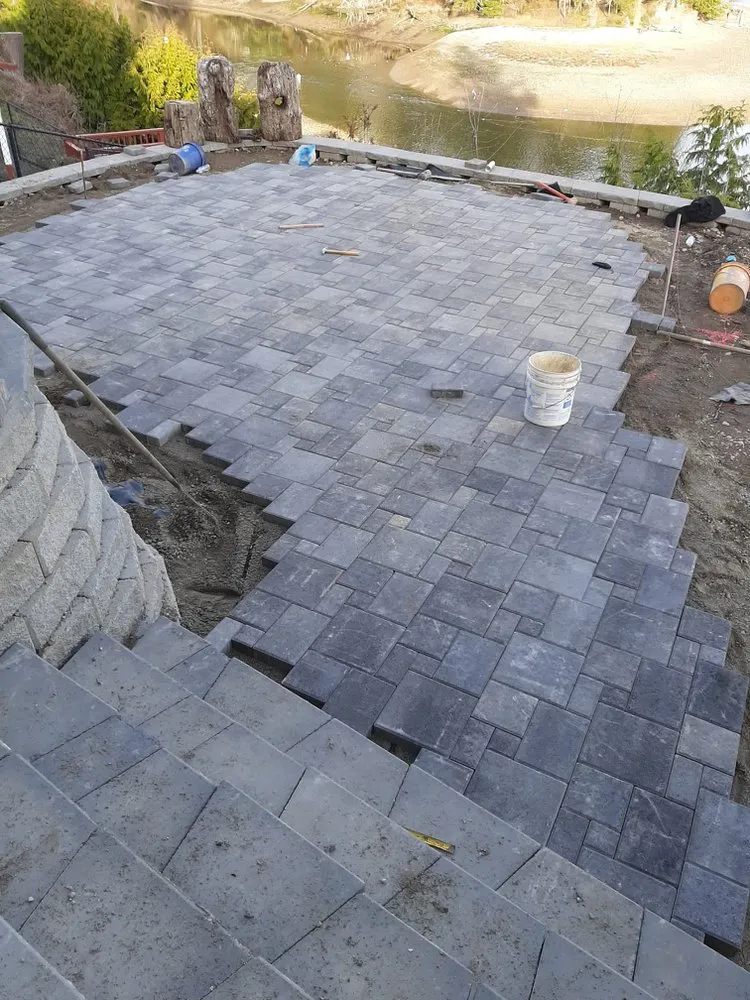 Local landscape installation in Belfair, WA by A & J Hardscape Paver