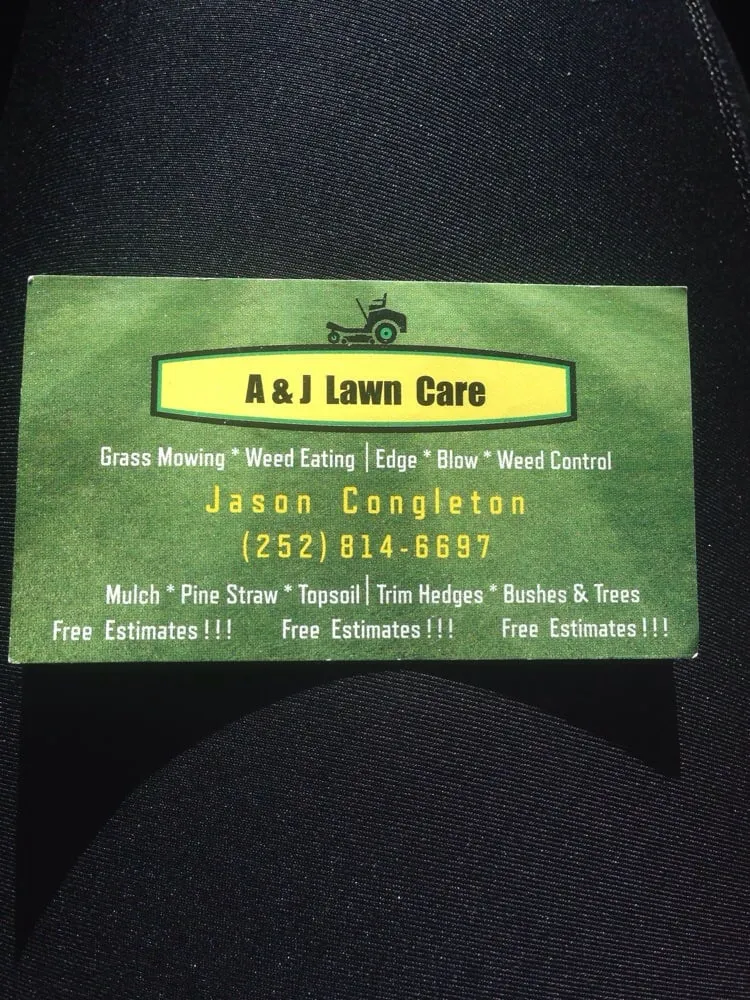 Local lawn mowing service near you across Pitt, NC - A & J Lawn Care