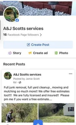 A & J Scott's Lawn Services Logo