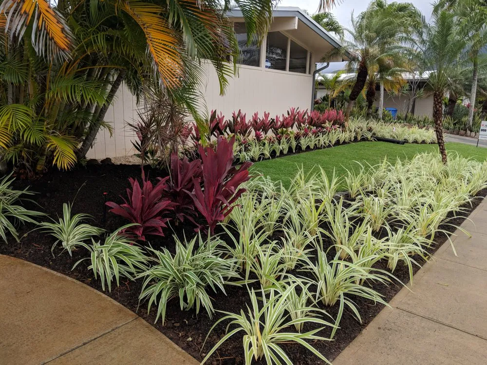 Custom yard maintenance with custom design in Kailua, HI by A & K Landscape Services