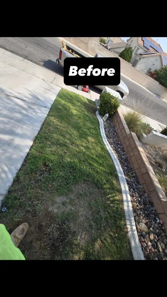 Custom outdoor landscaping in North Las Vegas, NV by A & L Lawn Services