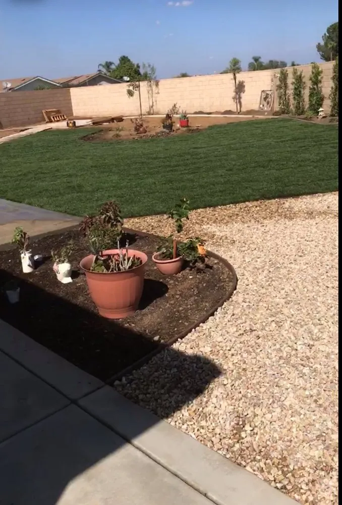Local landscape installation in Perris, CA by A & O Lanscaping