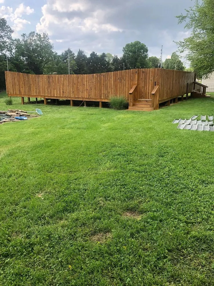 Custom garden landscaping in Ozark, MO by A & T Lawn & Landscape