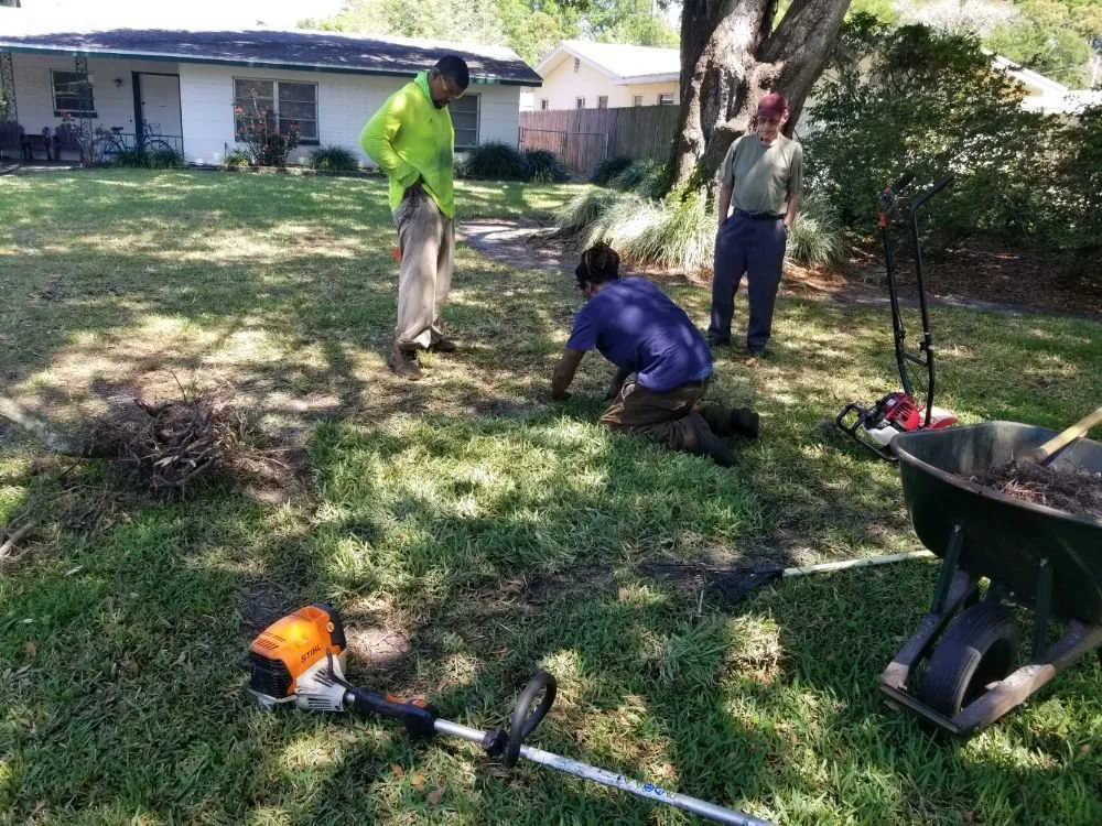 Custom landscape installation for homes in Eatonville, FL by A & T Lawn Care Services of Central Florida