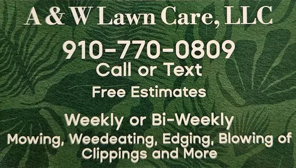 A & W Lawn Care Logo