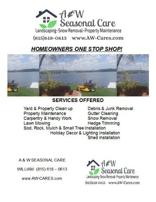 A & W Seasonal Home Care Logo