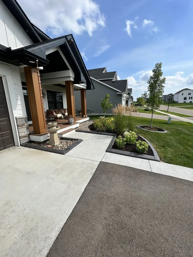 Local garden landscaping with custom design across Farmington, MN - A-1 Curb Appeal