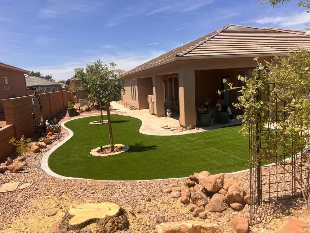 Professional landscape installation for beautiful yards in St. George, UT by A-1 Landscape And Concrete