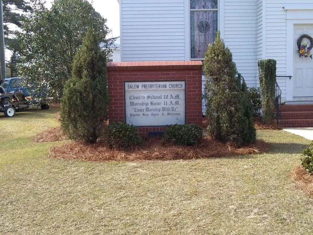 Professional garden landscaping with custom design in Sanford, NC by A-1 Lawn Care