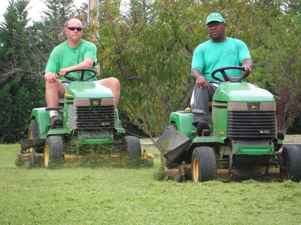 Professional yard cleanup service in Greenville, SC by A-1T Perrin Lawn Services