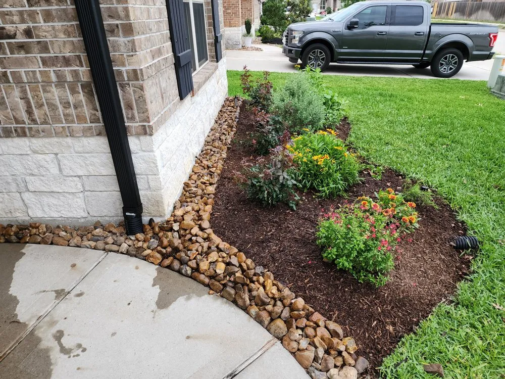 Affordable landscape installation in Magnolia, TX by A and J Outdoor Improvements