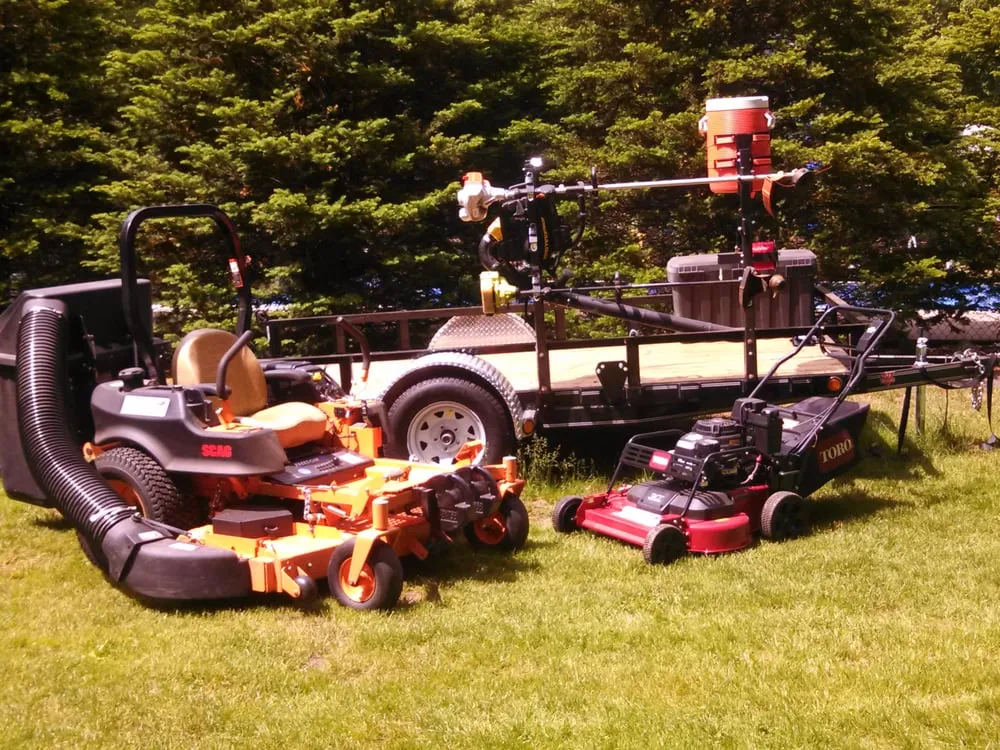 Professional outdoor landscaping with custom design in Endicott, NY by A Bit Off the Top LawnCare & Snow Plowing