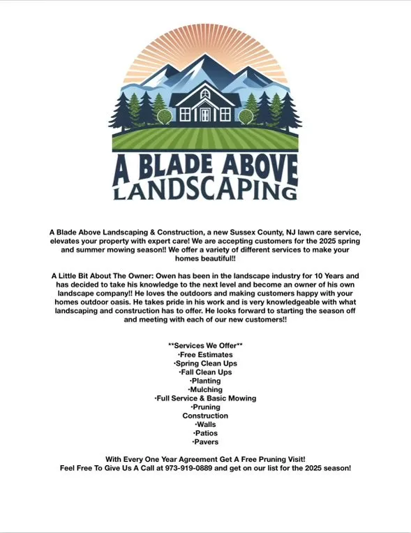 Custom garden landscaping in Sussex, NJ - A Blade Above Landscaping & Construction