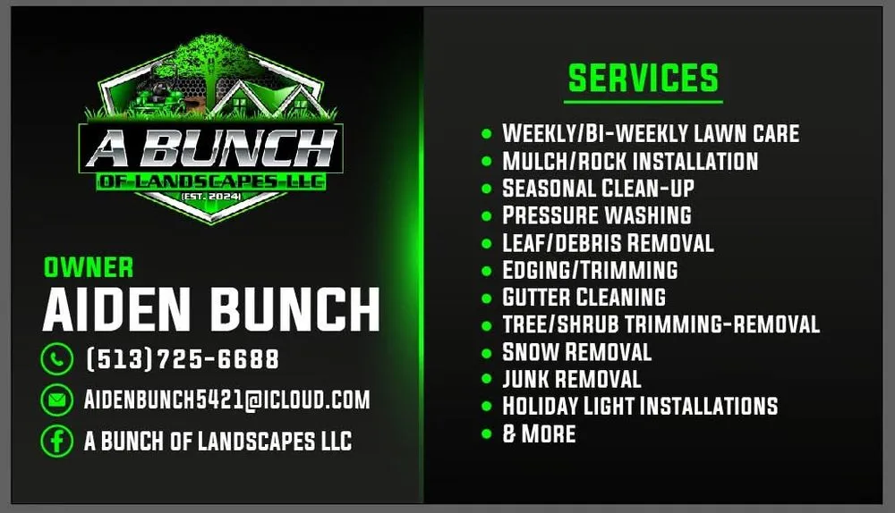 Professional yard maintenance in Loveland, OH by A Bunch of Landscapes