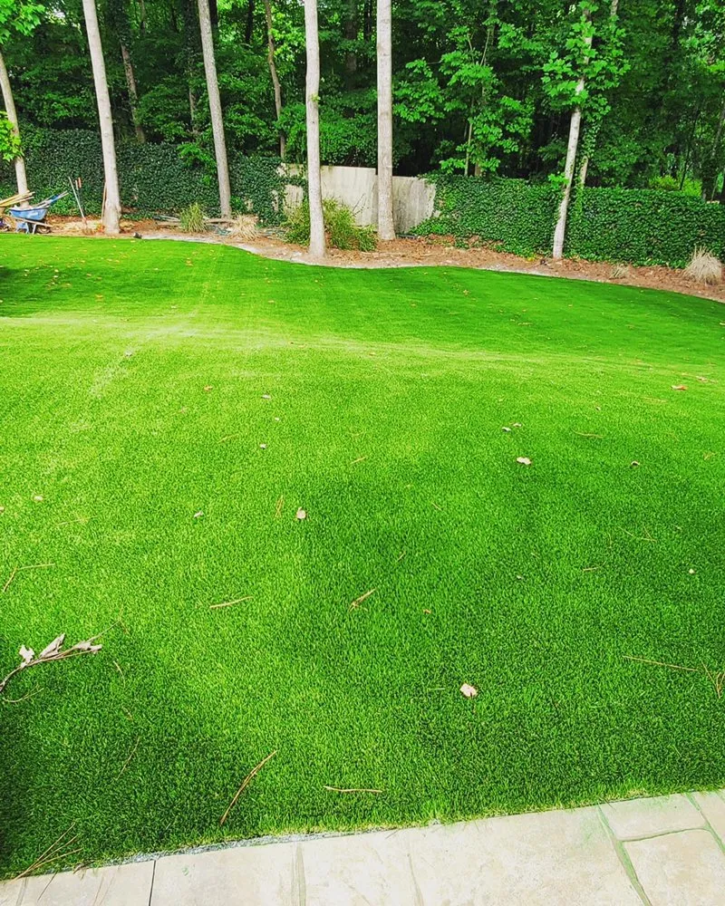 Affordable lawn mowing service with custom design across Norcross, GA - A Burst of Color
