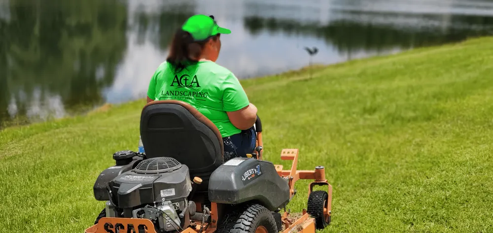 Expert lawn mowing service for beautiful yards across Huntersville, NC - A Cut Above Landscaping